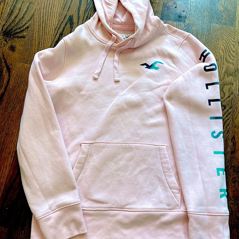 Hollister pink hoodie- size XS